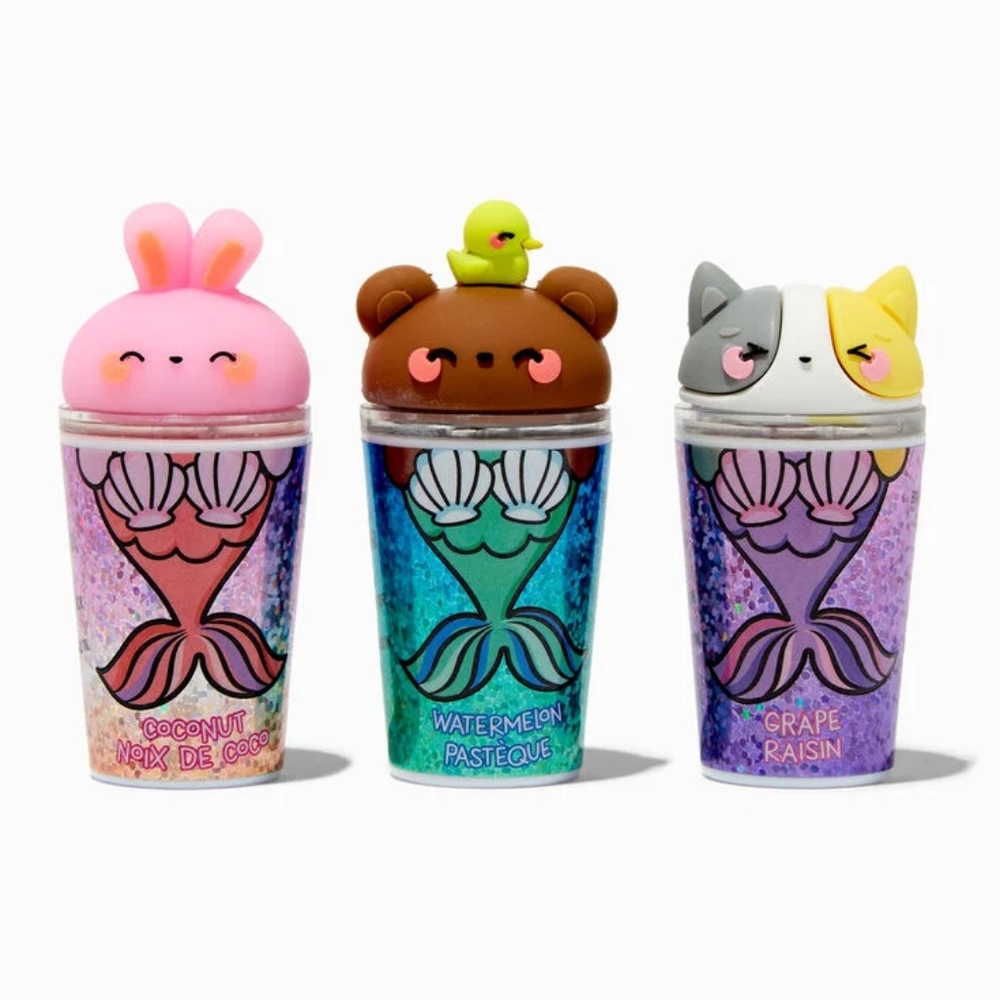 Mermaid Critter Frappuccino Lip Gloss Set - 3 Pack-NWT